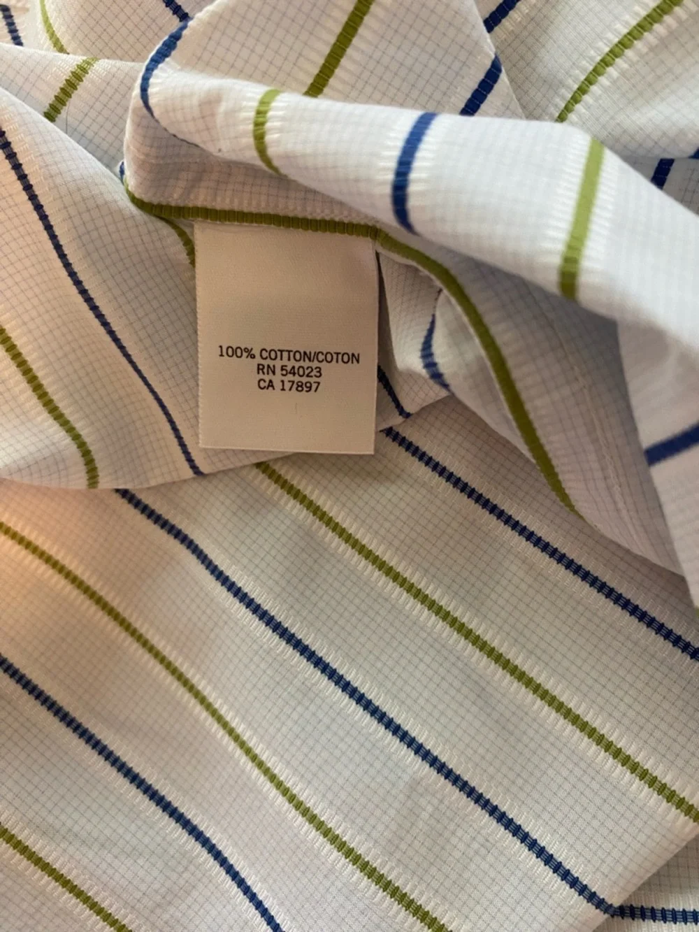 Banana Republic Men’s Vertical Multistripe Cotton Dress Shirt Size Large